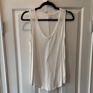 GAP White Luxe Tank Top